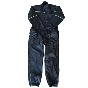 Bilt BLW 11 Rain Suit, One Piece Black Jumpsuit, Motorcycle Jacket Men's 3XL